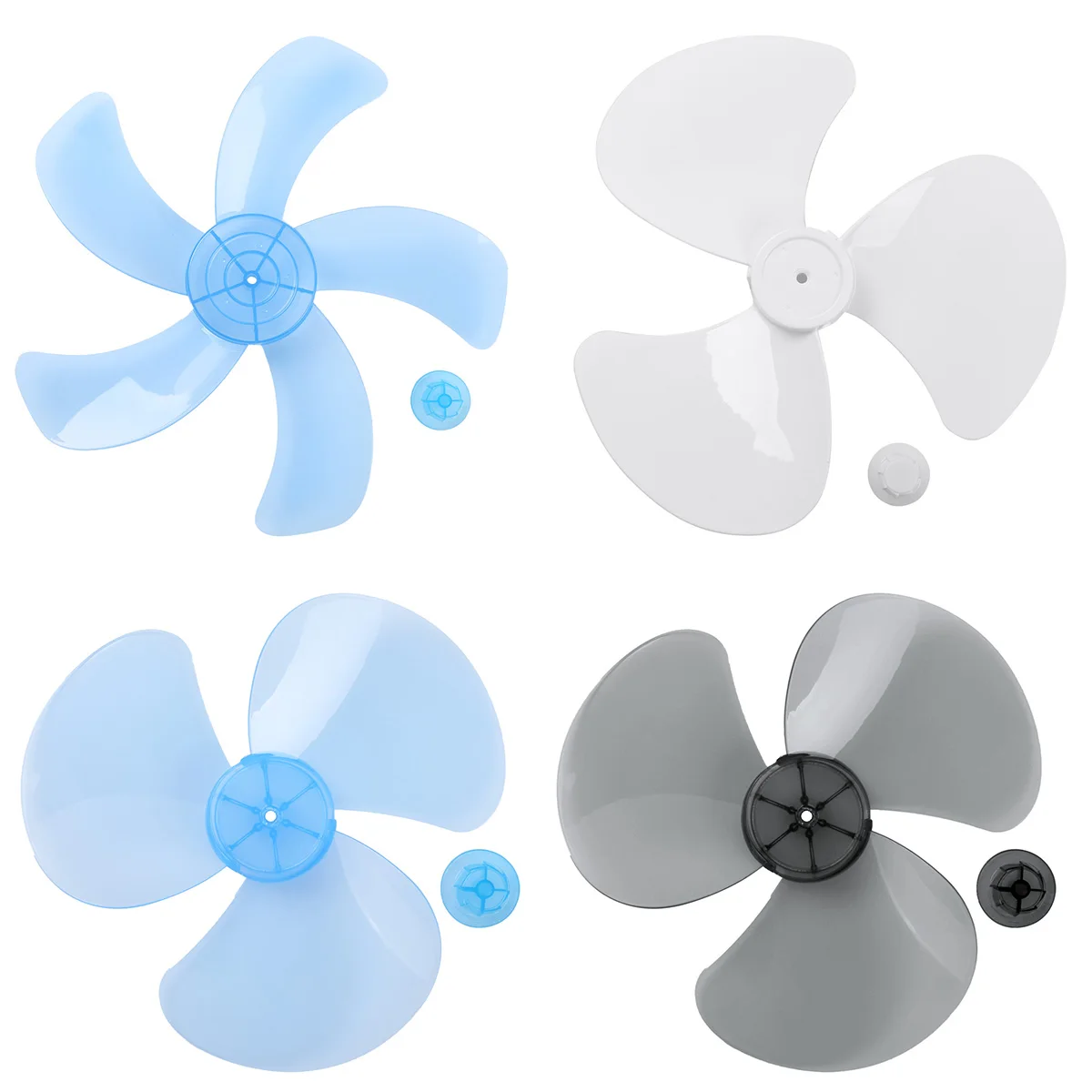 18 Inch Aluminum Fan Blade 4 Leaves+Nut Cover for Stand Pedestal Table Fanner