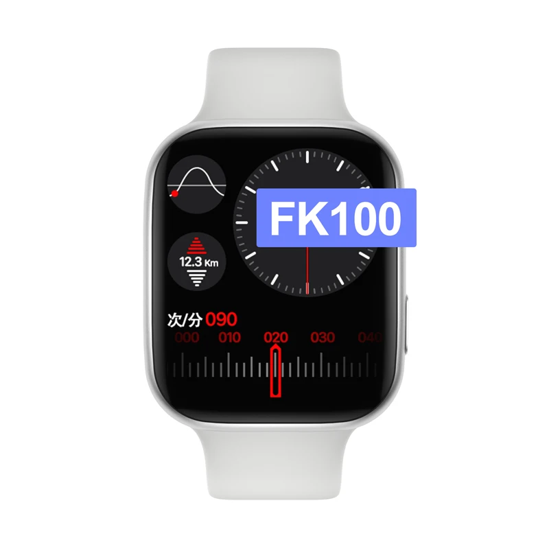 

2021 New FK100 Wireless Charging Smart Watch 1.75 inch Health Fitness Sport Series 6 FK100 smartwatch