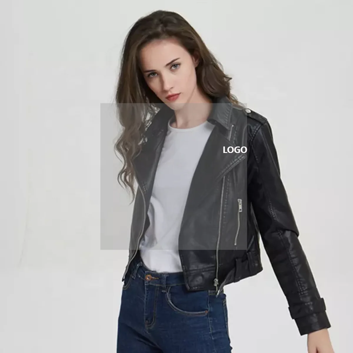 Custom Wholesale Fashion Cool Zip Front 