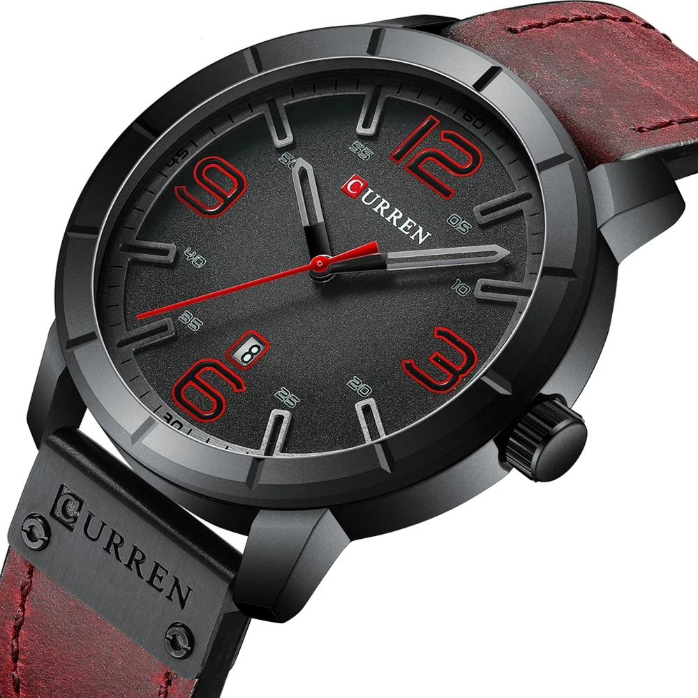 

Men Watch CURREN 8327 Men's Quartz Wristwatches Male Clock Top Brand Luxury Reloj Hombres Leather Wrist Watches with Calendar