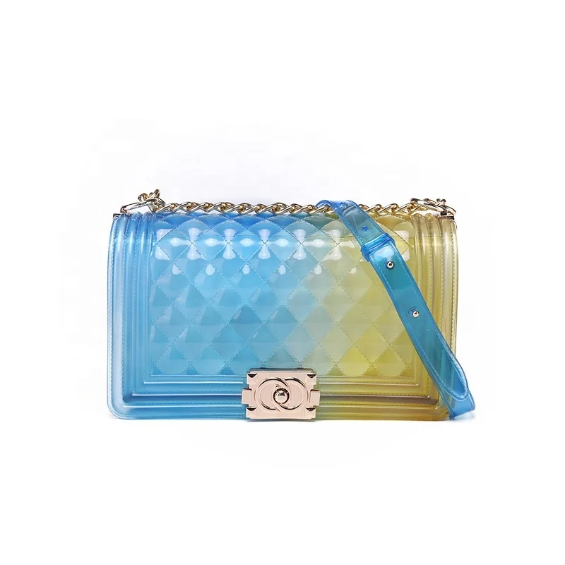 

New Design High Quality Clear Colorful Transparent Jelly Bags For Girls