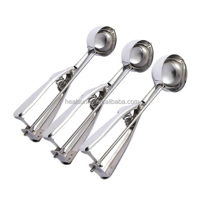 

Eco-friendly ice cream scoop Cookie Scoop for Baking 3pcs Stainless Steel Ice Cream Scoop Set