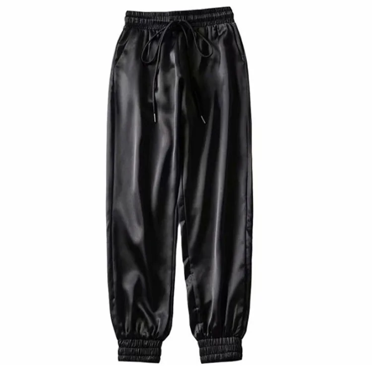

Women's Elastic Waist Feet Pants Slippery Pants Spring and Autumn Wear