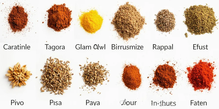 Assorted spices for pizza toppings