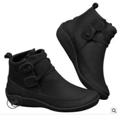 

2021 Wholesale Fashionable Low PU Shoes Autumn Winter Ankle Boots Women Girls Ladies Boots