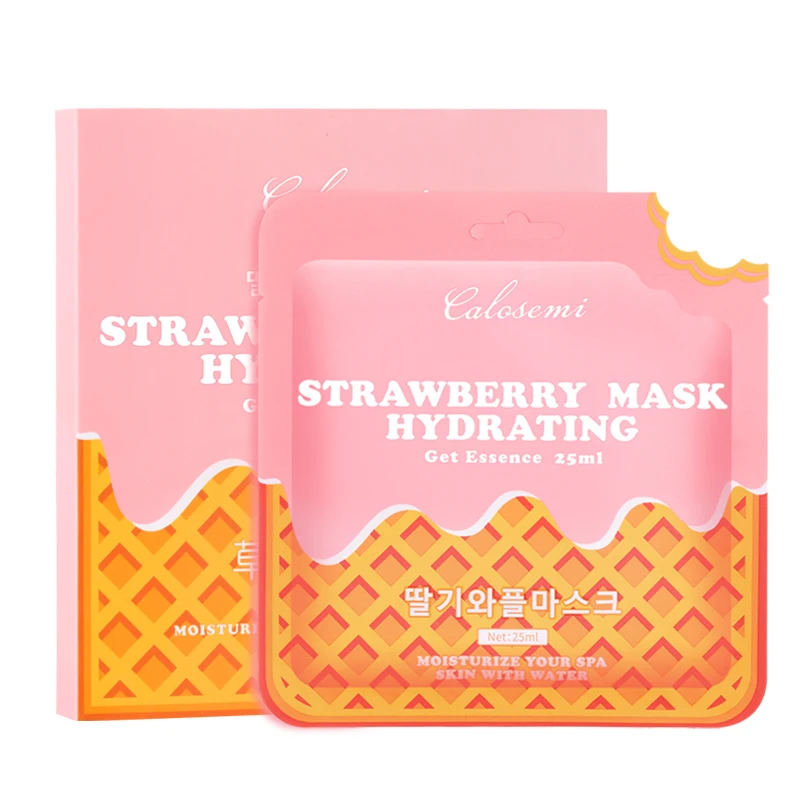 

Calosemi oem korea brand Skin Care Face facial mask Hydrating Moisturizing Strawberry Face Masks