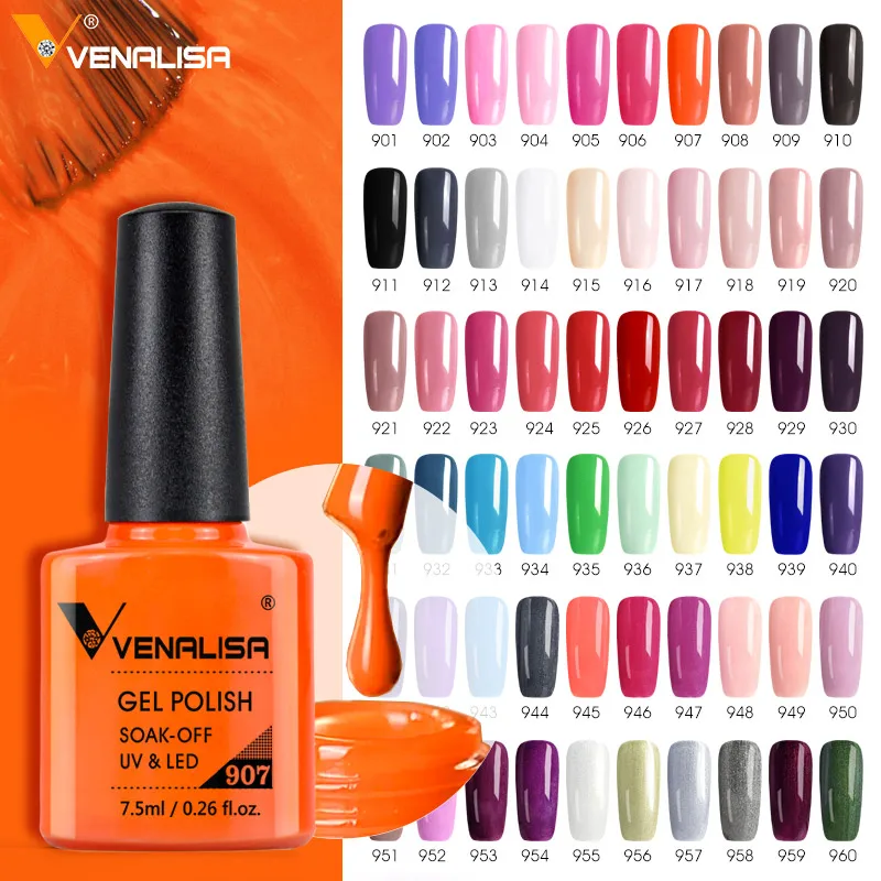 

Venalisa VIP1 60 Colors 7.5ml Nail Polish UV Gel Nail Supplies Wholesale Soak Off Manicure Gel Varnish Enamel Lacquer Color