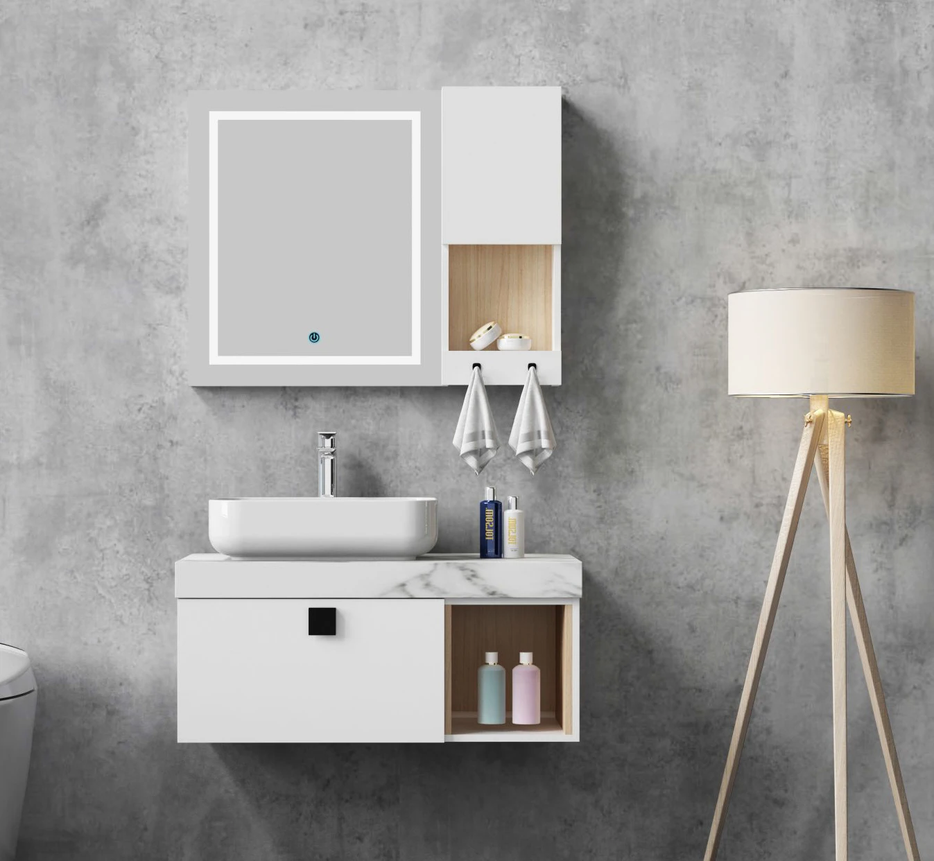 Chaozhou Floor Standing Mirrored Bathroom Top