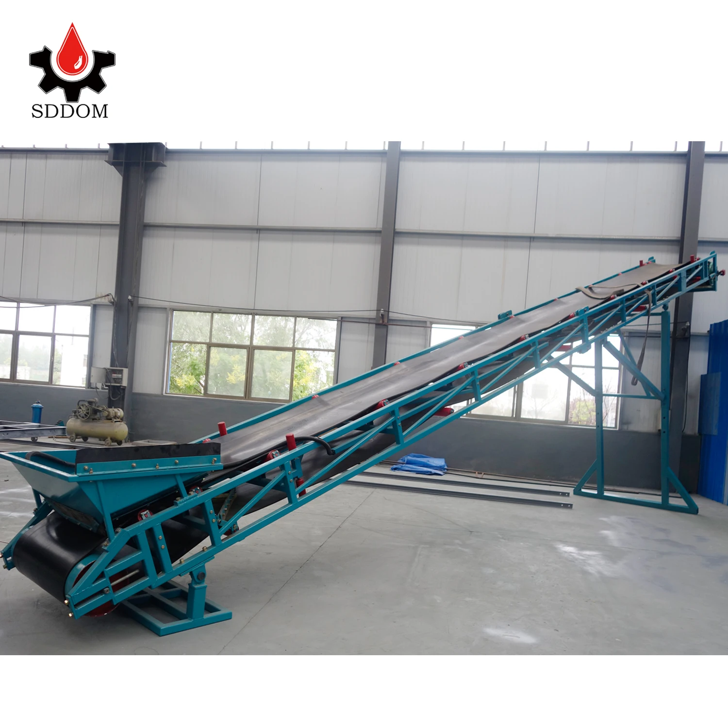 Flat Belt Conveyor Conveyor Concrete 