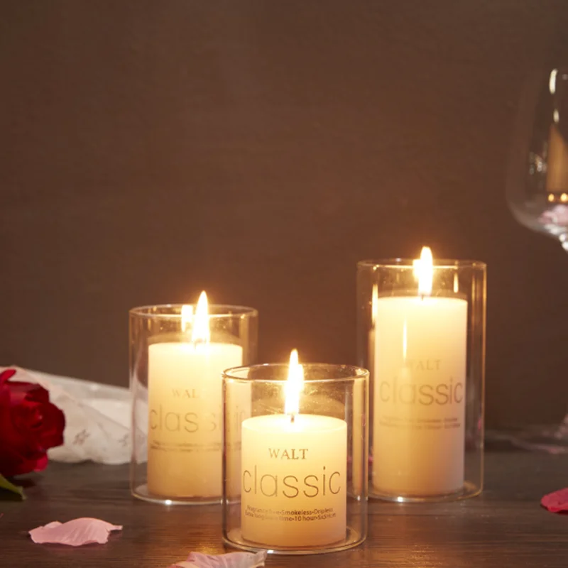 Empty Religious Tall Round Scent Candle Glass Jars With Custom Printed Buy Tall Candle Jars