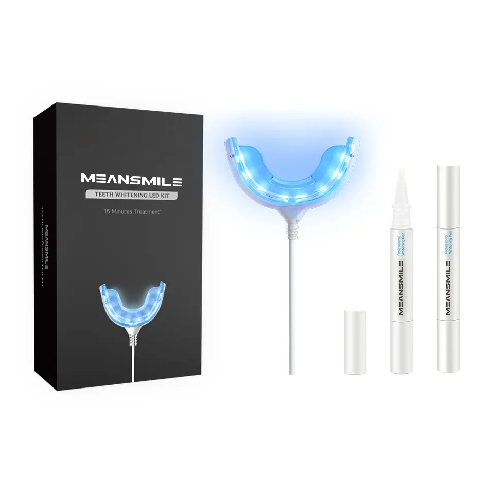 

2022 New Arrive Professional Customized Fast Result No Sensitive Snow Secret Formula Home Teeth Whitening Kit With Led Light