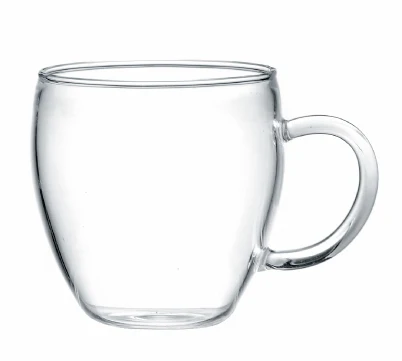 

Hot Sale Solid Borosilicate Reusable Drinking Single Wall Glass Cup