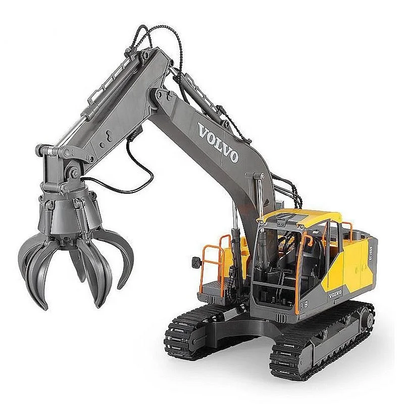 
E568-003 1/16 VOLVO licensed rc excavator with drill grab 3 in 1 toy car with Lights & sound remote control truck 