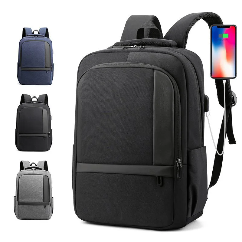 

Wholesale large trendy designer women nylon schoolbags Business mochila usb charger port men laptop backpack