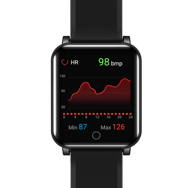

Heart Rate Blood Oxygen Camera Alarm Clock Sport Smartwatch Pulse Oximeter Spo2 Sensor J-style 1963 Waterproof No Camera 320x240