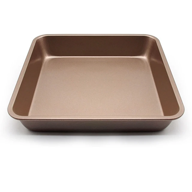 Square Cake Pan 9inch Bakeware Nonstick Heavy Duty Carbon Steel Pan