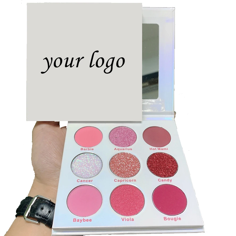 

The Best High Pigment Cosmetics Makeup No Logo Organic Eye Makeup Eyeshadow Pallet Private Label 9 Colors Eyeshadow Palette