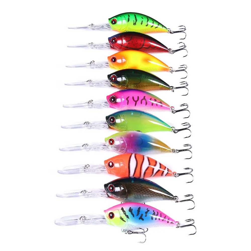 Hengjia New Color Fishing Outdoors Lures CB056 125mm 20.5g Heavy Diving Lures Shallow Crankbaits Fishing Lure