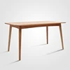 Factory direct solid wood table modern extendable dining with cheap price
