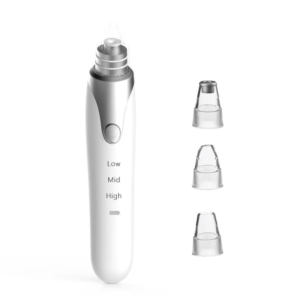 

High Quality Medical Equipment Beauty Products Pore Cleaner Mud Vacuum Blackhead Cleaner Remover On Nose Comedo Suction, White,support customized