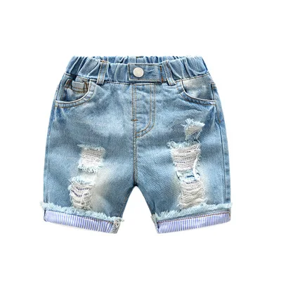 

Wholesale summer korean cool hole pants newborn baby clothes for boys