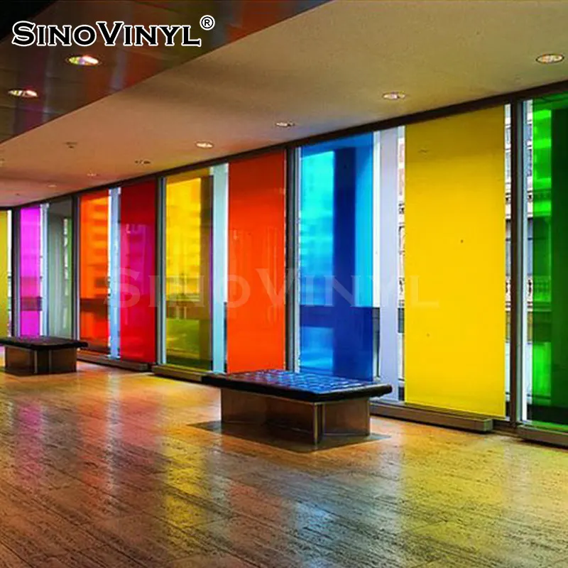 SINOVINYL Semitransparent Film Vinyl Rolls Clear Self Adhesive PVC for CutTranslucent Matte