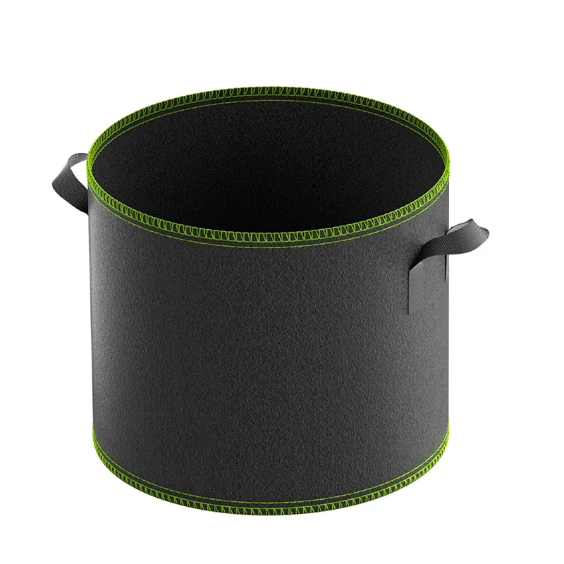 

Non Woven felt plant pots Hotsale Newest Style New product fabric flower pots planter grow bags, Black, green, white and customized