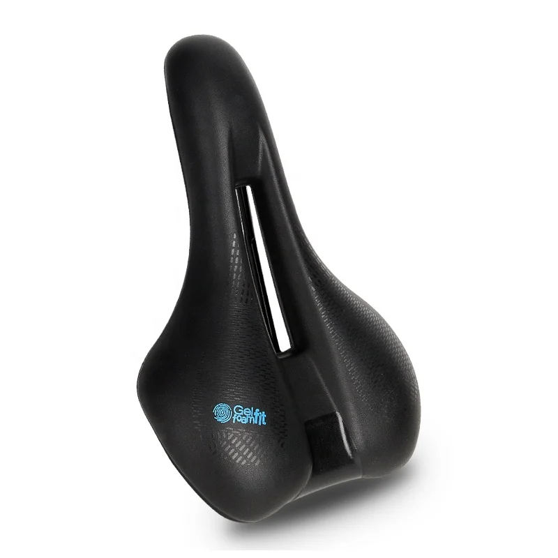 

2022 MTB Road Bike Saddles New Seat Saddle Hollow breathable Sleek Curve Design, Black