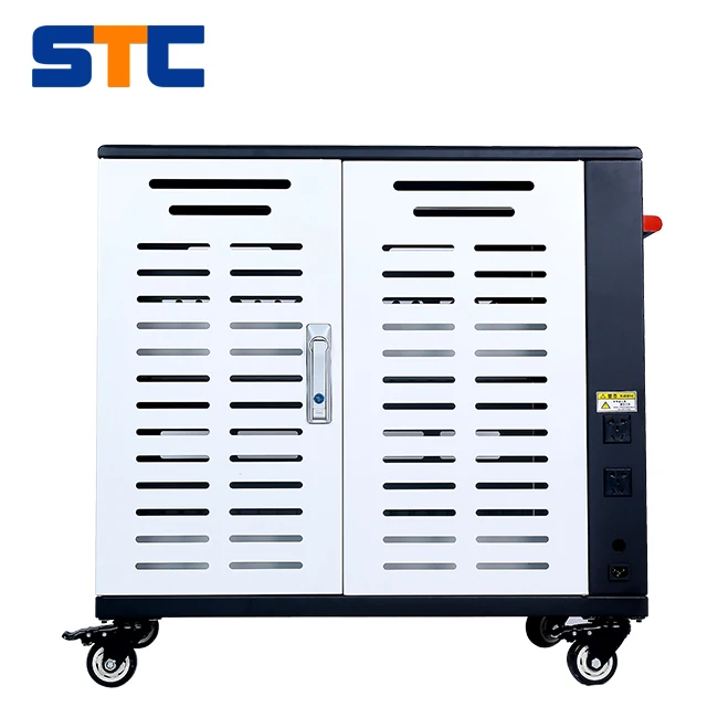 
30 bay ipad charging cart with wheels charging cabinet for school Museum office 