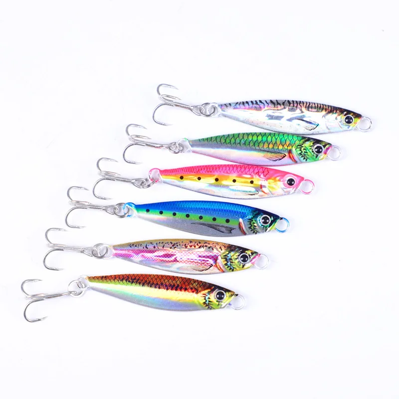 

Jetshark 6 Colors 7g 10g 15g 20g 25g 30g 40g 60g 80g Metal Jig Fishing Lure