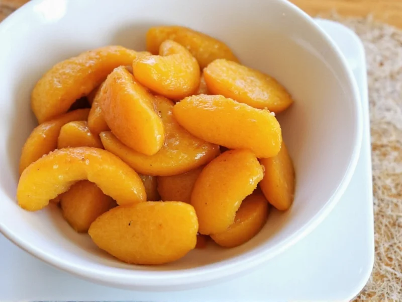 Easy Spiced Peaches Recipe Using Canned Peaches
