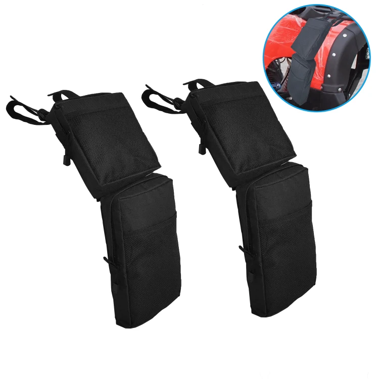 

2 Pack Oxford ATV Fender Tank Pack Motorcycle Storage Cargo Hunting Bag