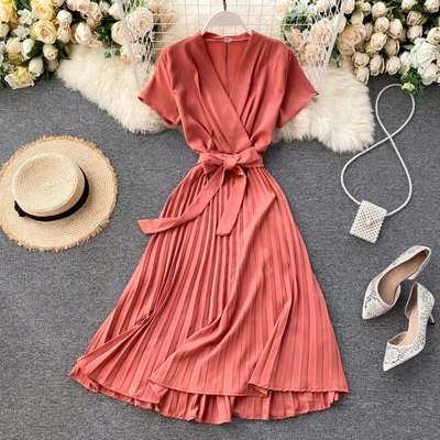 

2020 Hot Sales Women Fashion Short Sleeve Midi Dress