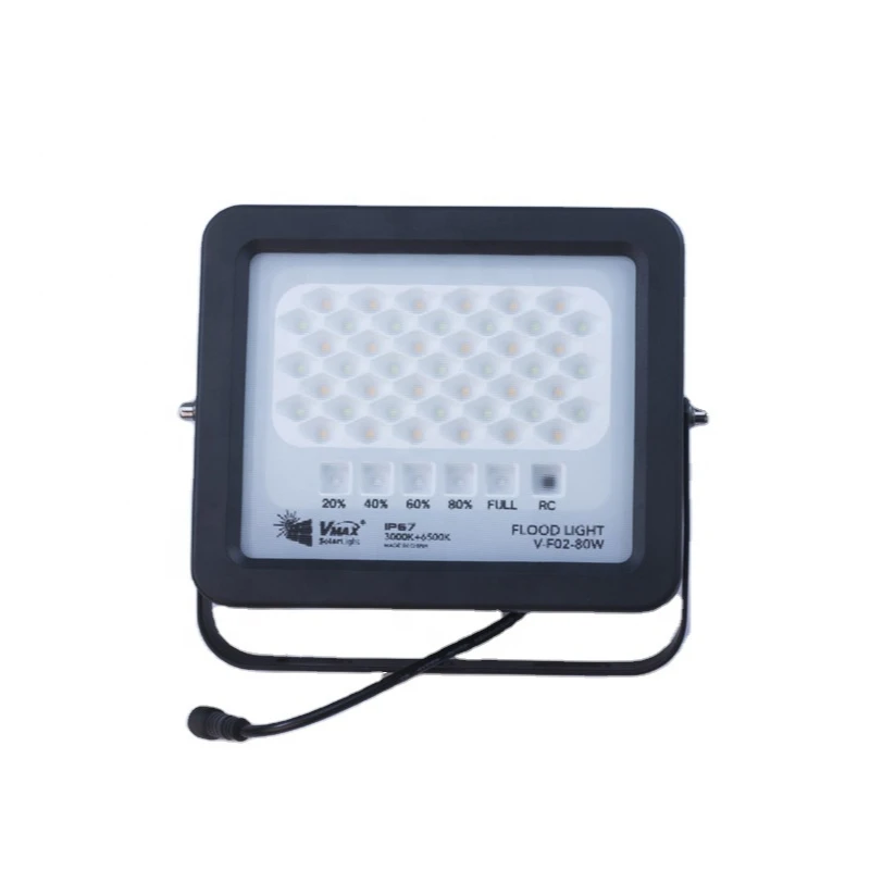 BSPRO  professional manufacture solar led flood light new lifepo4 battery outdoor solar flood light