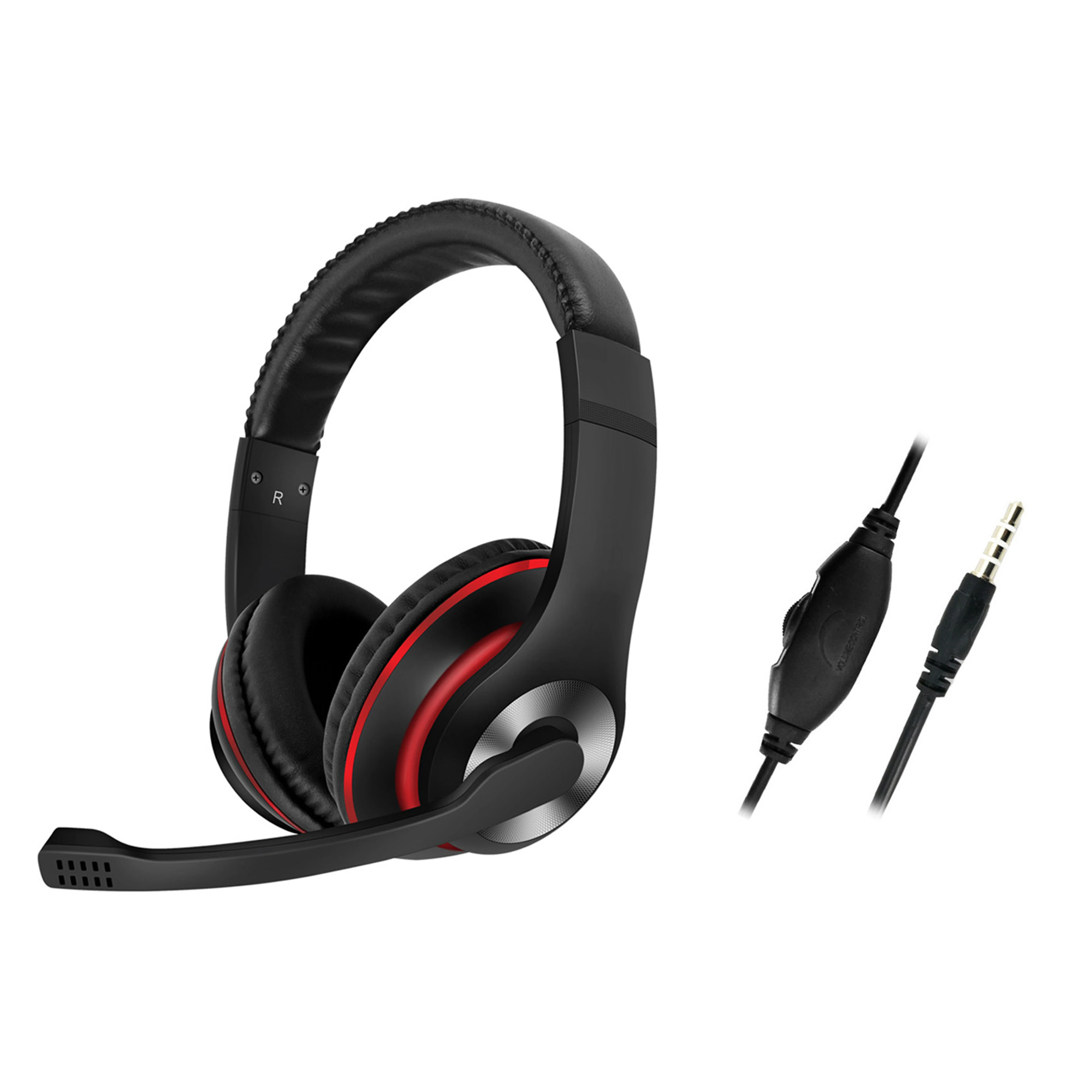 

wireless headphone Factory Computer Stereo Gaming Headphones With Mic Earphone Over Ear Wired Headset For PC Game, Balck