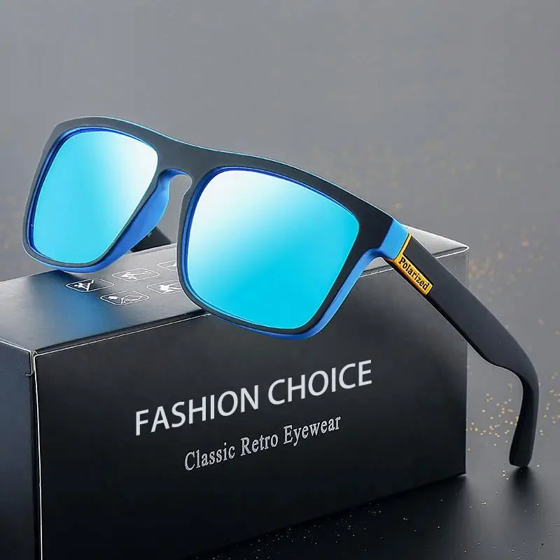 

BRAND DESIGN Classic Polarized Sunglasses Men Women Driving Square Frame Sun Glasses Male Goggle UV400