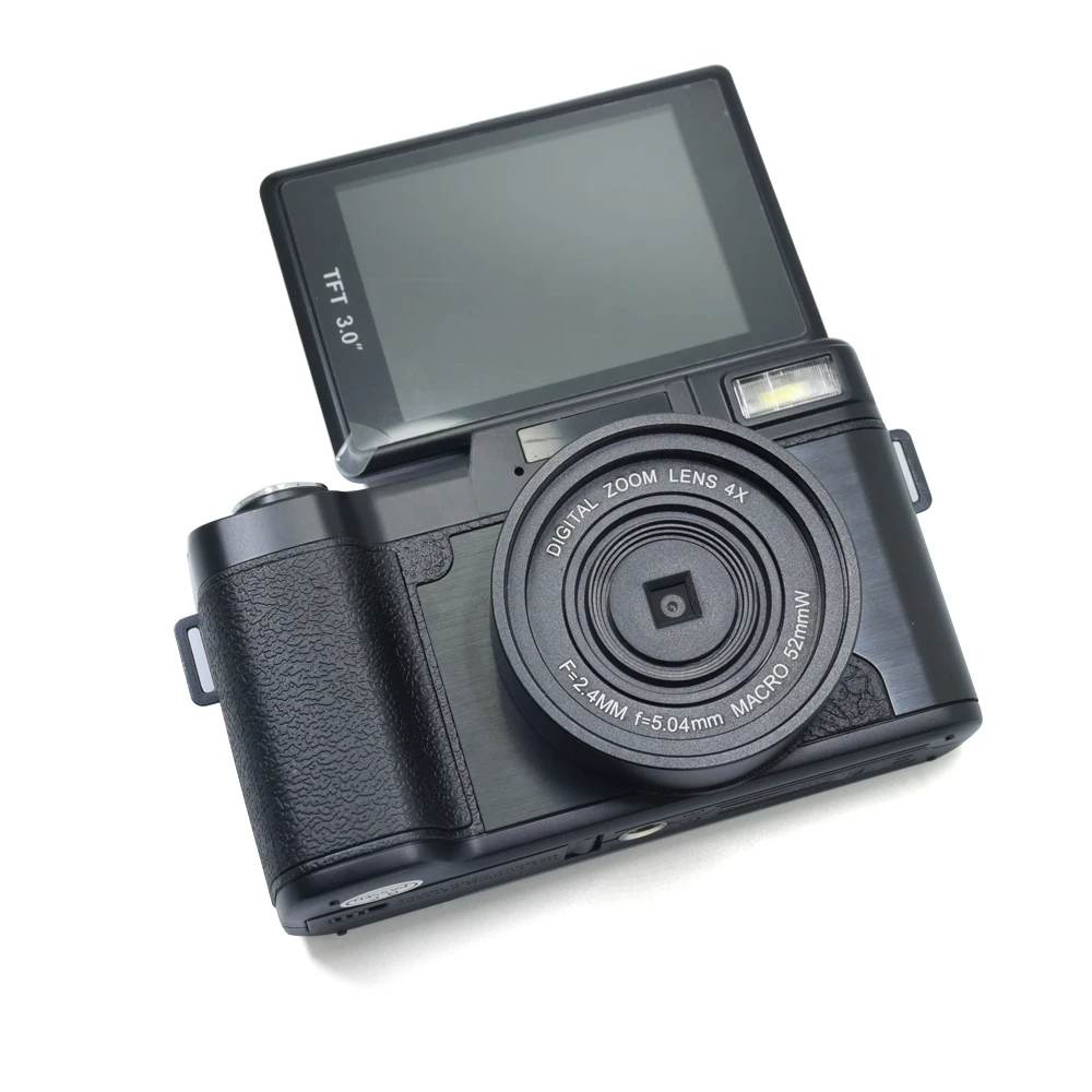 

NEW 24MP Digital Camera Camcorder 4x Zoom Cam Full HD 1080P Digital SLR Camera Video with 3.0" TFT Rotatable Screen