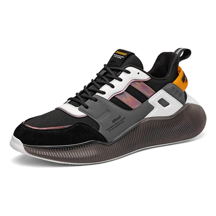 

Wholesale cheap men round head sport running sneakers casual breathable shoes