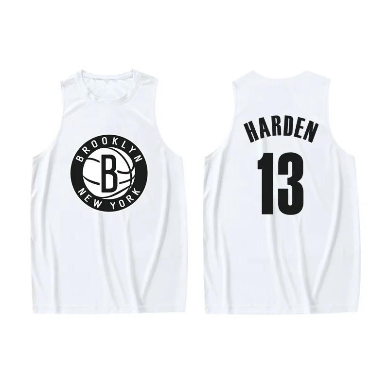 

Wholesale Nets logo Irving Harden training vest Summer Durant sports breathable and quick-drying waistcoat sleeveless jersey, Custom color