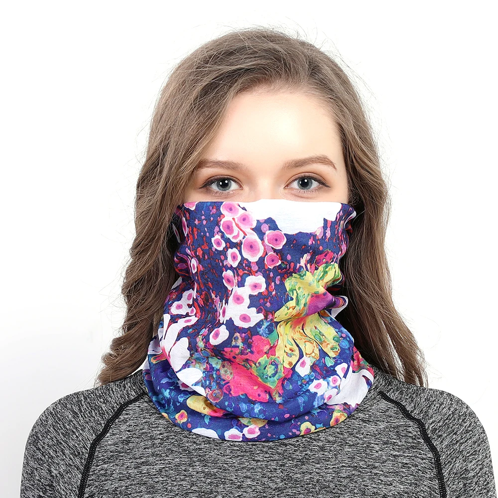 自然男士颈管绿色头饰无缝魔术围巾头巾