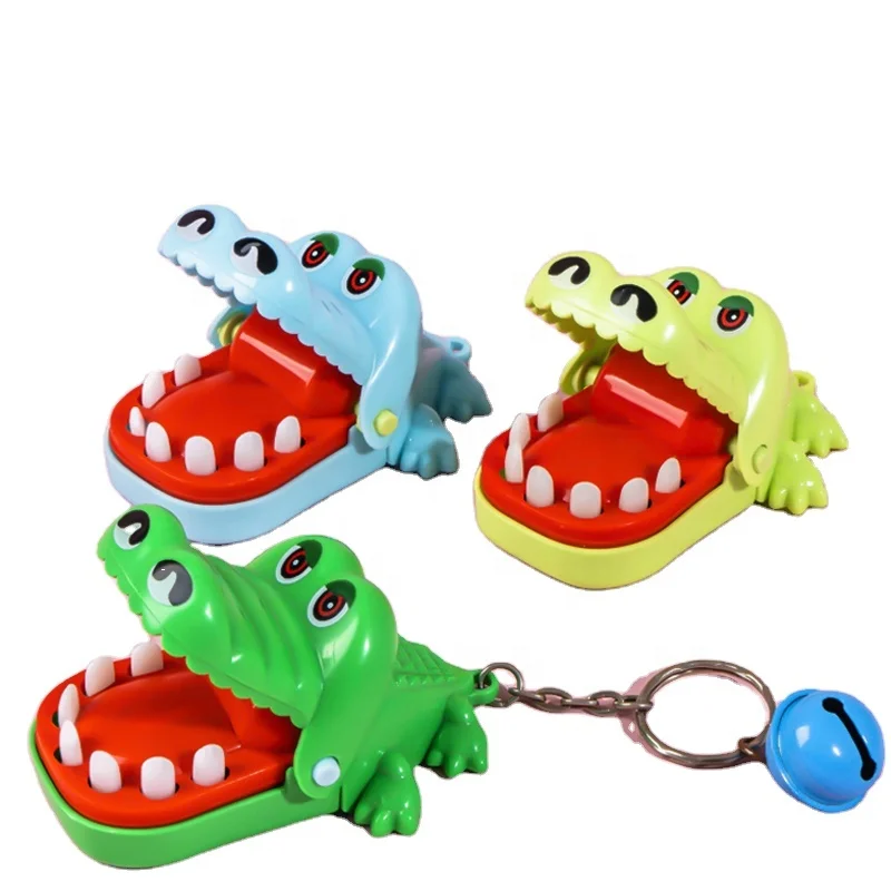 

Wholesale finger biting crocodile Game Stress Relief funny Prank crocodile toy for kids small toys mini plastic toys