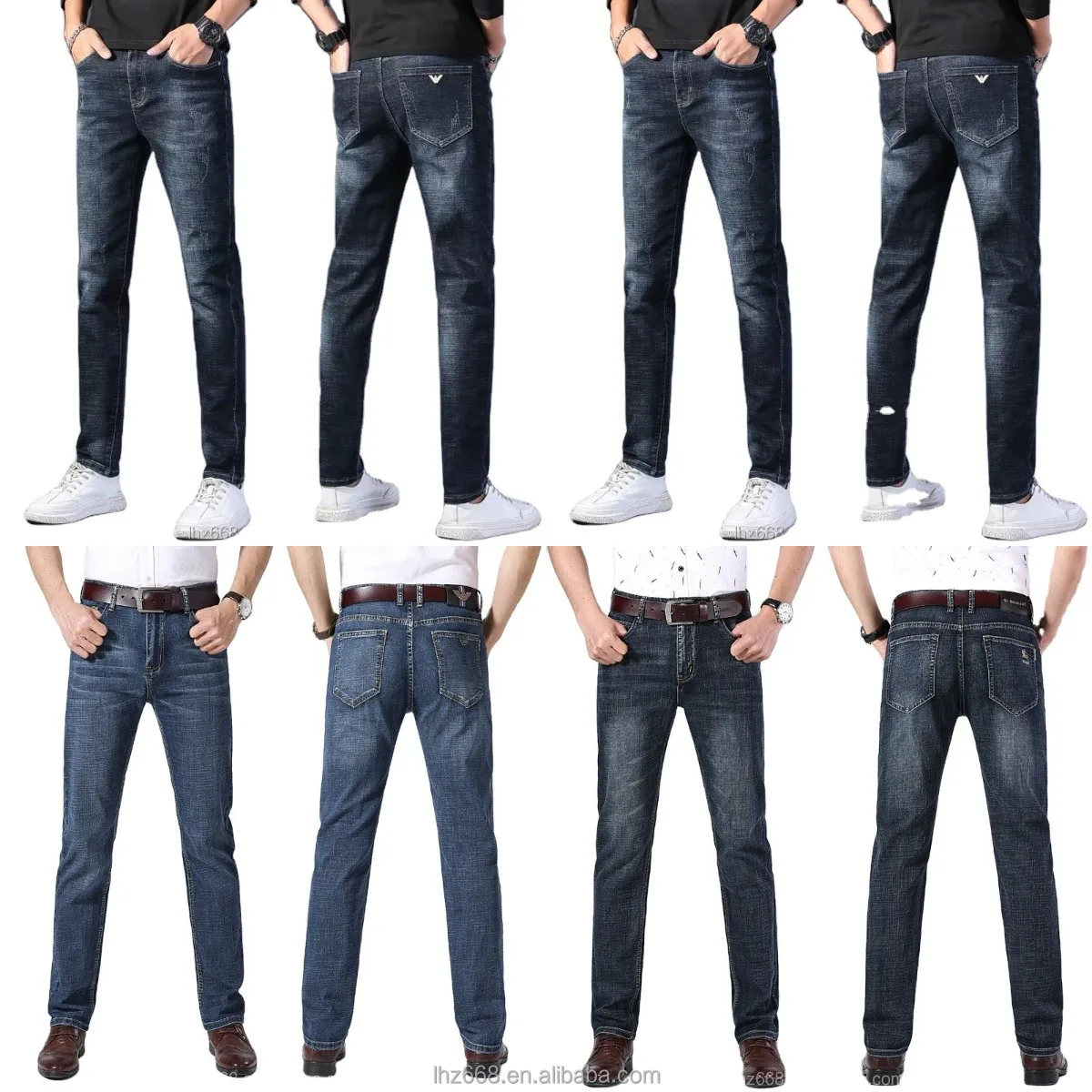 

Men's jeans trousers latest Wholesale casual stretch denim men's jeans trousers