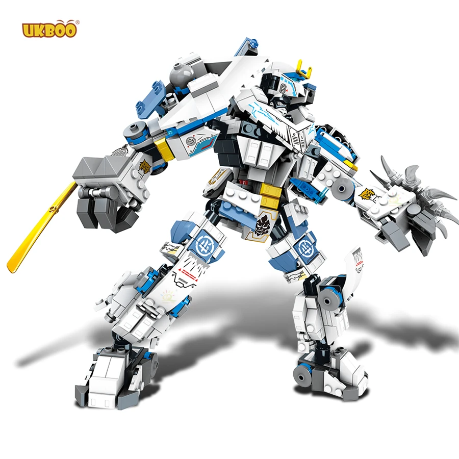 

Free Shipping UKBOO 950PCS Season 5 Ninja Legacy Zane'sTitan Mech Battle Classic Play Brick Building Blocks Set for Boy Gift