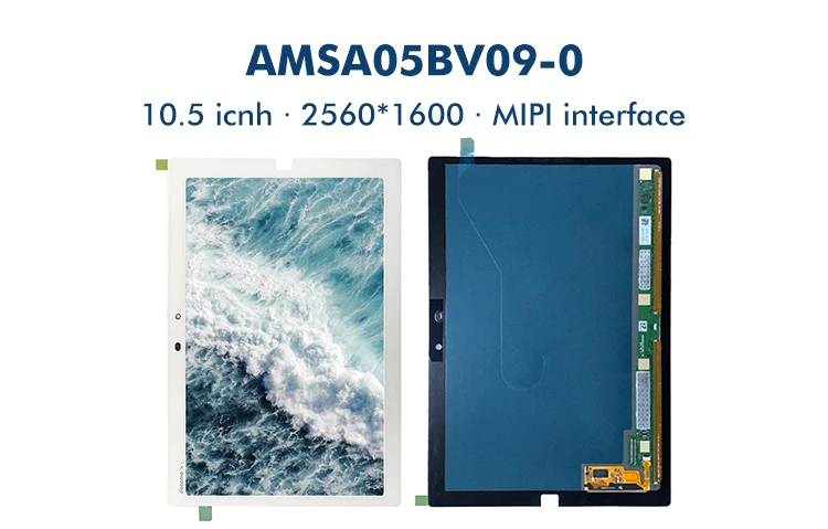 10.5 inch AMOLED 2K lcd 2560*1600 resolution oled display AMSA05BV09 high contrast MIPI 4 lane Dual DSI 80 pins driveIC EA8002SA