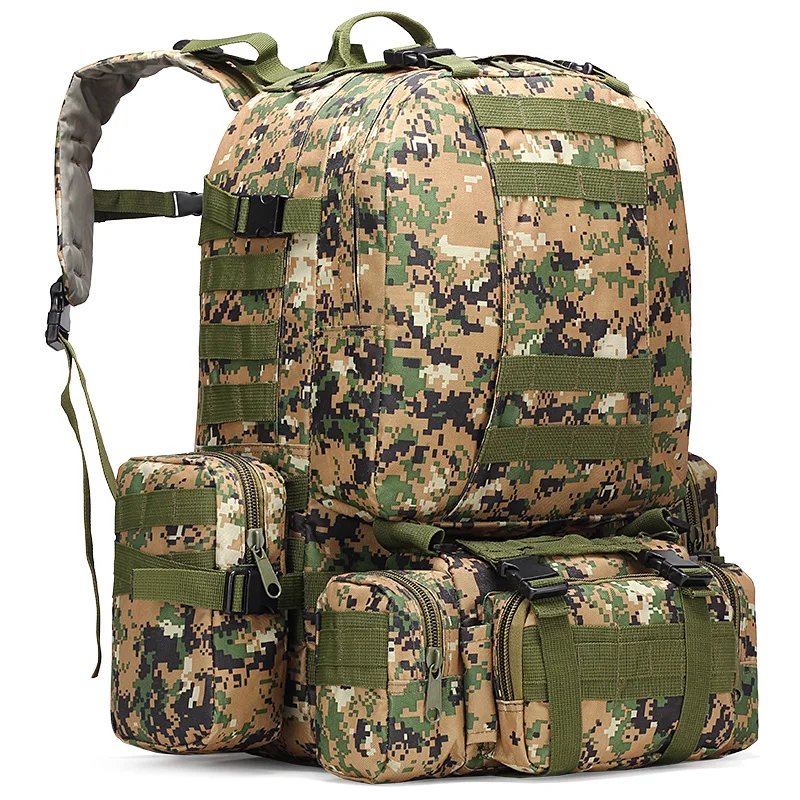 

Customized Outdoor Camouflage 50L Military Rucksacks Tactical Backpack Assault Pack Combat Backpack Trekking Bag, Many colors