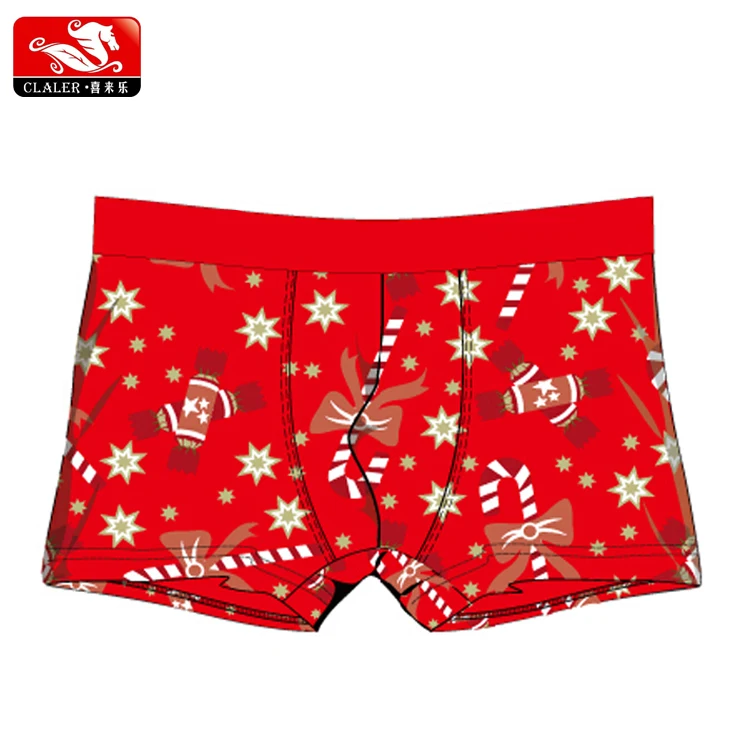 Ropa Interior Cómoda De Algodón Para Hombre,Diseño De Marca,Navidad Roja -  Buy Underwear,Mens Underwear,Sexy Mens Underwear Product on Alibaba.com