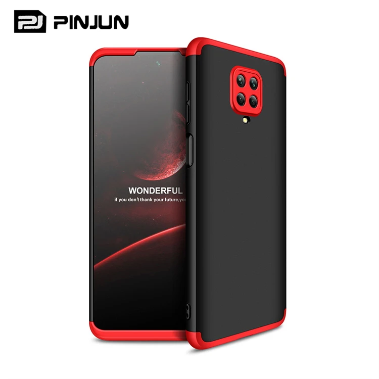 

Full protective lightweight 3 in 1 360 slim matte frosted pc hard plastic phone case for xiaomi redmi note 9s /9 pro back cover