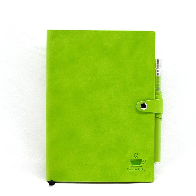 OEM design premium personalized customizable korea a5 PU leather notebook