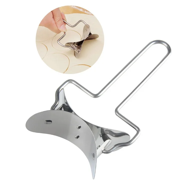 

Pressing Mold Pastry Tools Dough Rolling Cutter Skin Maker Wrapper For Cookie Dumpling Ravioli Pierogi, Stainless steel