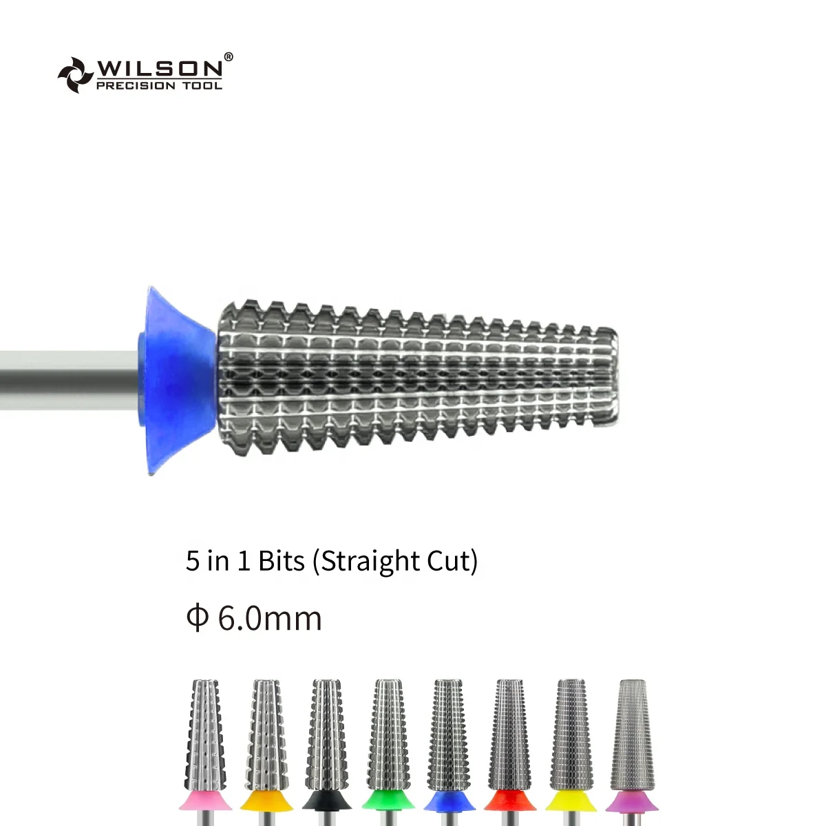 

6.0mm 5 in 1 Bits (Straight Cut) None Coating Best Selling Nail Bit Easy To Clean and Disinfect Nail New Carbide Nail Bit